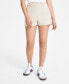 Фото #1 товара Juniors' Fly-Front High-Rise Shorts