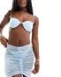 Фото #1 товара Simmi bustier seam detail bikini top co-ord in baby blue