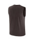 ფოტო #2 პროდუქტის Men's Brown Cleveland Browns Blitz Legend Muscle Perform Tank Top