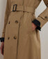 Women's Belted Water-Resistant Trench Coat