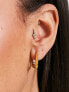 Pieces exclusive 18k plated geometric hoops in gold