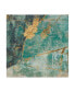 Фото #1 товара Картина холст масляная Trademark Global Jennifer Goldberger Teal Lace I - 20" x 25"