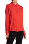 Фото #1 товара The Kooples 141654 Womens Casual Long Sleeve Collared Blouse Red Size Small