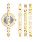 Фото #3 товара Наручные часы Anne Klein Women's Rose Gold-Tone Alloy Open Link Bracelet Watch, 33mm