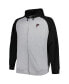Фото #3 товара Куртка с капюшоном Profile для мужчин серого цвета "Атланта Фэлконс" (Heather Gray Atlanta Falcons) больших размеров из флиса в реглане с полной молнией - куртка-худи