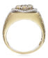 ფოტო #2 პროდუქტის Men's Diamond Two-Tone Ring in 10k Gold (1 ct. t.w.)