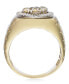 Фото #2 товара Men's Diamond Two-Tone Ring in 10k Gold (1 ct. t.w.)