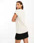 Vero Moda Tall v neck t-shirt in stone