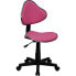 Фото #4 товара Pink Fabric Ergonomic Swivel Task Chair