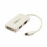 Фото #1 товара Mini Адаптер для DisplayPort на VGA/DVI/HDMI Startech MDP2VGDVHDW Белый Чёрный