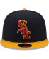 Фото #3 товара Men's Navy and Gold Chicago White Sox Primary Logo 59FIFTY Fitted Hat