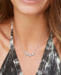 Macy's lab-Grown Moissanite Graduated Five Stone 18" Statement Necklace (2-1/2 ct. t.w.) in Sterling Silver