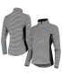 ფოტო #2 პროდუქტის Women's Black Los Angeles Dodgers Aubrey Stripe Block IslandZone Half-Zip Jacket