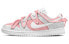 【定制球鞋】 Nike Dunk Low ESS"White Paisley" 腰果花 解构绑带 复古 低帮 板鞋 女款 反转樱花粉 / Кроссовки Nike Dunk Low DJ9955-100