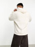 ASOS DESIGN oversized hoodie dark brown/soft white in 2 pack