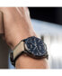 ფოტო #5 პროდუქტის Men's Swiss Automatic Multifort Chronometer Beige Fabric & Black Silicone Strap Watch 42mm