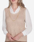 ფოტო #5 პროდუქტის Women's Emerald Isle Two in One Textured Vest Top with a Detachable Necklace