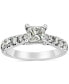 Фото #1 товара Diamond Princess-Cut Engagement Ring (1-1/2 ct. t.w.) in 14k White Gold