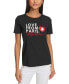 ფოტო #1 პროდუქტის Women's Love From Paris Graphic T-Shirt