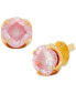 ფოტო #1 პროდუქტის Gold-Tone Cubic Zirconia Flower Stud Earrings