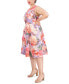 Фото #3 товара Plus Size Floral-Print Fit & Flare Dress