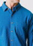 Фото #2 товара Mens' Organic Cotton Pique Button Down Shirt