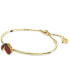 ფოტო #2 პროდუქტის Gold-Tone Multicolor Pavé Ladybug Bangle Bracelet