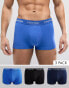 Фото #1 товара Calvin Klein Cotton Stretch 3-pack low rise trunks in multi