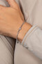 Elegant silver bracelet with zircon BRC108W