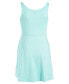 ფოტო #2 პროდუქტის Big Girls Solid Flounce Active Sleeveless Dress, Created for Macy's