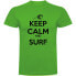 ფოტო #1 პროდუქტის KRUSKIS Keep Calm and Surf Short Sleeve T-shirt short sleeve T-shirt