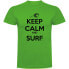 KRUSKIS Keep Calm and Surf Short Sleeve T-shirt short sleeve T-shirt