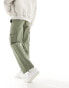 New Look – Utility-Cargohose in dunklem Khaki