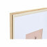 Фото #2 товара Настенные фоторамки DKD Home Decor Стеклянный Натуральный Белый Деревянный MDF Boho (32,5 x 1,5 x 45 cm)
