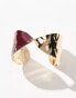 ASOS DESIGN cuff bracelet with enamel molten detail