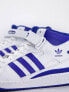 Фото #7 товара adidas Originals Forum Mid trainers in white and blue