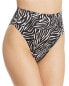 Beach Riot 259957 Women Highway Bikini Bottom Swimwear Zebra Size X-Small