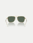 Фото #3 товара Ray-Ban Reverse sunglasses with green lens in gold