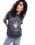 Фото #1 товара Pimkie moon and sun motif t-shirt in washed grey