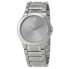 Movado Men's Steel Bracelet & Case Swiss Quartz Silver-Tone Dial Analog Watch...