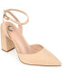 Women's Tyyra Ankle Strap Pointed Toe Block Heel Pumps