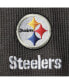 Фото #5 товара Men's Heathered Gray Pittsburgh Steelers Logo Maverick Thermal Henley Long Sleeve T-shirt