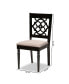 Фото #4 товара Renaud Modern and Contemporary Fabric Upholstered 2 Piece Dining Chair Set Set