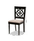 Renaud Modern and Contemporary Fabric Upholstered 2 Piece Dining Chair Set Set