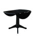 International Concept 42" Round Dual Drop Leaf Pedestal Table