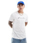 Фото #2 товара French Connection chest script logo t-shirt in white