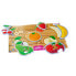 Фото #1 товара Рамка-вкладыш для малышей Miniland 7 Пазлов с фруктами.