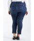 Фото #3 товара Plus Size High Rise Straight Jeans