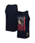 Фото #1 товара Men's Navy Texas Rangers Cooperstown Collection Stars and Stripes Tank Top