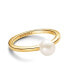 ფოტო #2 პროდუქტის 14K Gold-Plated Timeless Treated Freshwater Cultured Pearl Ring